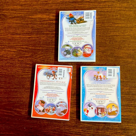 DVD’s Rudolph,Frosty and Santa Claus is Coming to Town. New. - Picture 2 of 2